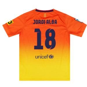 Barcelona 2012-13 Away Shirt (Very Good) (Jordi Alba 18)_1