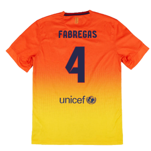 Barcelona 2012-13 Away Shirt (Sponsorless) (LB) (FABREGAS 4) (Very Good)_1