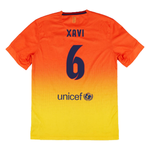 Barcelona 2012-13 Away Shirt (Sponsorless) (LB) (XAVI 6) (Very Good)_1