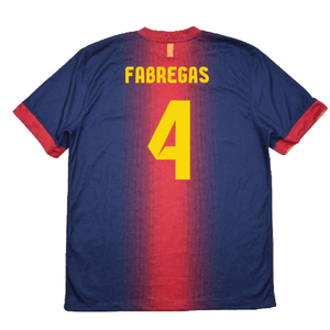 Barcelona 2012-13 Home Shirt (XL) (Excellent) (Fabregas 4)_1