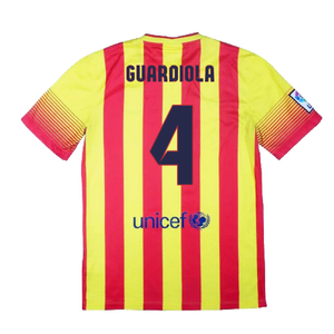 Barcelona 2013-14 Away Shirt (S) (Excellent) (Guardiola 4)_1