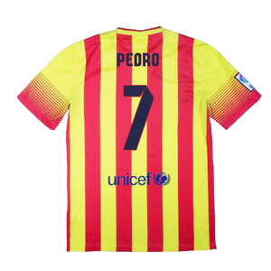 Barcelona 2013-14 Away Shirt (S) (Excellent) (Pedro 7)_1