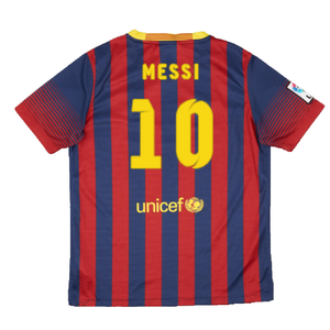 Barcelona 2013-14 Home Shirt (Very Good) (Messi 10)_1