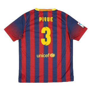 Barcelona 2013-14 Home Shirt (Very Good) (Pique 3)_1