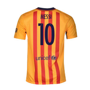 Barcelona 2015-16 Away Shirt (L) Suarez #9 (Excellent) (Messi 10)_1