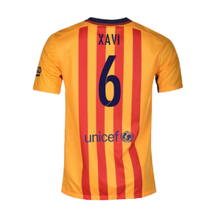 Barcelona 2015-16 Away Shirt (2XL) (Mint) (Xavi 6)_1