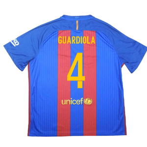 Barcelona 2016-17 Home Shirt (S) (Very Good) (Guardiola 4)_1