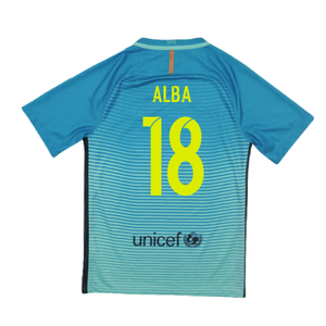 Barcelona 2016-17 Third Shirt (XLB) Messi #10 (Mint) (Alba 18)_1