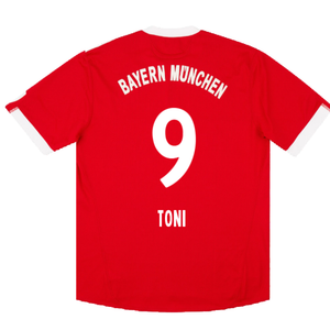 Bayern Munich 2009-10 Home Shirt (XL) (Good) (Toni 9)_1