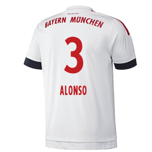 Bayern Munich 2015-16 Away Shirt (2XL) (Good) (Alonso 3)_1