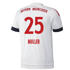 Bayern Munich 2015-16 Away Shirt (2XL) (Good) (Muller 25)_1