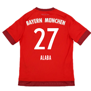 Bayern Munich 2015-16 Home Shirt (XL) (Very Good) (Alaba 27)_1