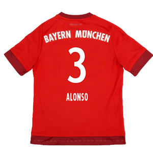 Bayern Munich 2015-16 Home Shirt (S) (Good) (Alonso 3)_1