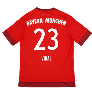 Bayern Munich 2015-16 Home Shirt (S) (Good) (Vidal 23)_1