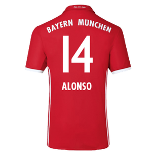 Bayern Munich 2016-17 Home Shirt (Excellent) (Alonso 14)_1