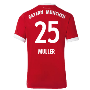 Bayern Munich 2017-18 Home Shirt (Excellent) (Muller 25)_1