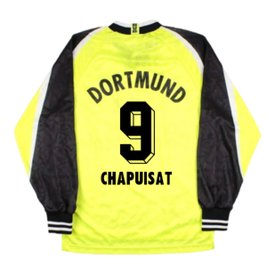 Borussia Dortmund 1995-96 Long Sleeve Home Shirt (S) (Excellent) (Chapuisat 9)_1