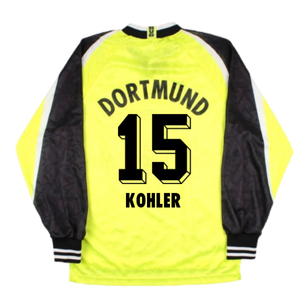 Borussia Dortmund 1995-96 Long Sleeve Home Shirt (S) (Excellent) (Kohler 15)_1