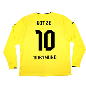 Borussia Dortmund 2013-14 Special Winter Edition Long Sleeve Home Shirt (2XL) (Very Good) (Gotze 10)_1