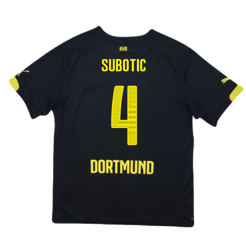 Borussia Dortmund 2014-16 Away Shirt (M) (Very Good) (Subotic 4)_1