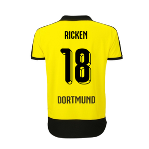 Borussia Dortmund 2015-16 Home Shirt ((Excellent) XL) (Ricken 18)_1