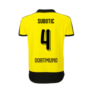 Borussia Dortmund 2015-16 Home Shirt ((Excellent) XL) (Subotic 4)_1