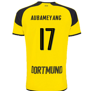 Borussia Dortmund 2016-17 European Home Shirt (L) (Excellent) (Aubameyang 17)_1