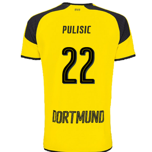 Borussia Dortmund 2016-17 European Home Shirt (L) (Mint) (Pulisic 22)_1