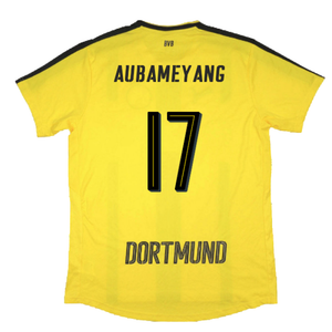 Borussia Dortmund 2016-17 Home Shirt (S) (Excellent) (Aubameyang 17)_1