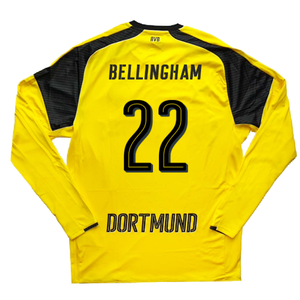 Borussia Dortmund 2016-17 Long Sleeve European Home Shirt (L) (Bellingham 22) (Excellent)_1