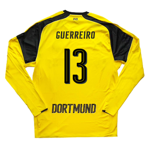 Borussia Dortmund 2016-17 Long Sleeve European Home Shirt (L) (Guerreiro 13) (Excellent)_1