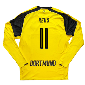 Borussia Dortmund 2016-17 Long Sleeve European Home Shirt (L) (Reus 11) (Excellent)_1