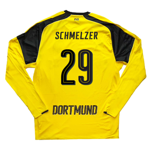 Borussia Dortmund 2016-17 Long Sleeve European Home Shirt (L) (Schmelzer 29) (Excellent)_1