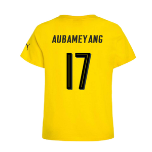 Borussia Dortmund 2016-17 Puma German Cup T Shirt (L) (Aubameyang 17) (BNWT)_1