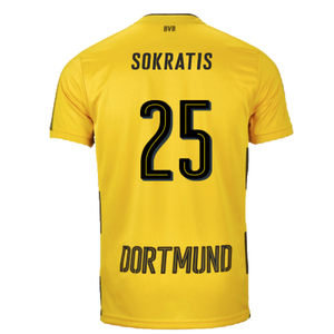 Borussia Dortmund 2017-18 Home Shirt (L) (Excellent) (Sokratis 25)_1