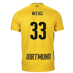 Borussia Dortmund 2017-18 Home Shirt (L) (Excellent) (Weigl 33)_1