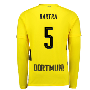 Borussia Dortmund 2017-18 Long Sleeve Home Shirt (S) (Excellent) (Bartra 5)_1