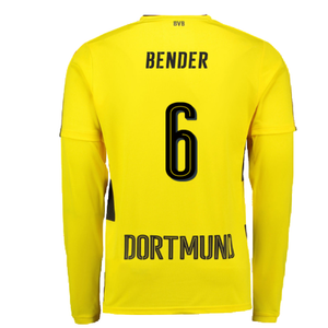 Borussia Dortmund 2017-18 Long Sleeve Home Shirt (S) (Excellent) (Bender 6)_1