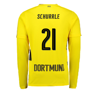 Borussia Dortmund 2017-18 Long Sleeve Home Shirt (S) (Excellent) (Schurrle 21)_1