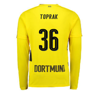 Borussia Dortmund 2017-18 Long Sleeve Home Shirt (S) (Excellent) (Toprak 36)_1