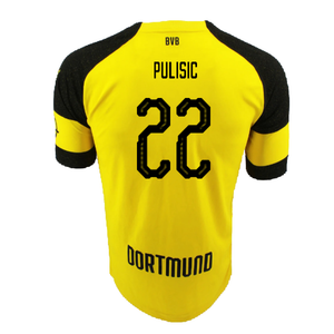 Borussia Dortmund 2018-19 Home Shirt (Excellent) (Pulisic 22)_1