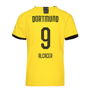 Borussia Dortmund 2019-20 Home Shirt (L) (Excellent) (ALCACER 9)_1