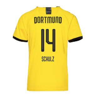 Borussia Dortmund 2019-20 Home Shirt (L) (Excellent) (Schulz 14)_1