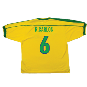 Brazil 1998-00 Home Shirt (Excellent) (R.Carlos 6)_1