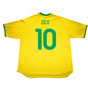 Brazil 2000-02 Home Shirt (L) (Very Good) (Zico 10)_1