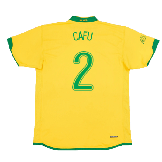 Brazil 2006-2008 Home Shirt (XXL) (Good) (Cafu 2)_1