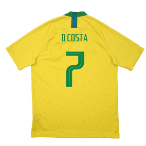 Brazil 2018-19 Home Shirt (Good) (D Costa 7)_1