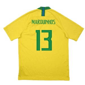 Brazil 2018-19 Home Shirt (Excellent) (Marquinhos 13)_1