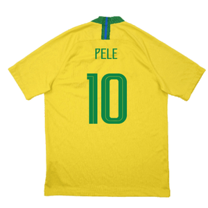 Brazil 2018-19 Home Shirt (M) (Excellent) (Pele 10)_1