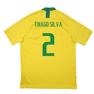 Brazil 2018-19 Home Shirt (M) (Excellent) (Thiago Silva 2)_1